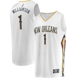 Men's Zion Williamson White Replica Jersey